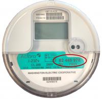 Photo of an electric meter